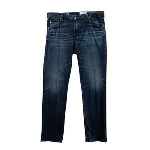 Adriano Goldschmied Jeans Mens 38 Blue Everett Slim Straight Stretch Dark Wash